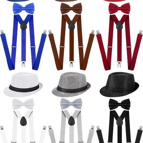 18 Pcs 1920s Mens Accessories Retro Roaring 20s Halloween Costume